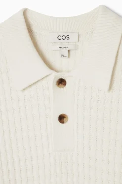 Herren COS Poloshirts | Strickmode*STRUKTURIERTES POLOSHIRT AUS STRICK