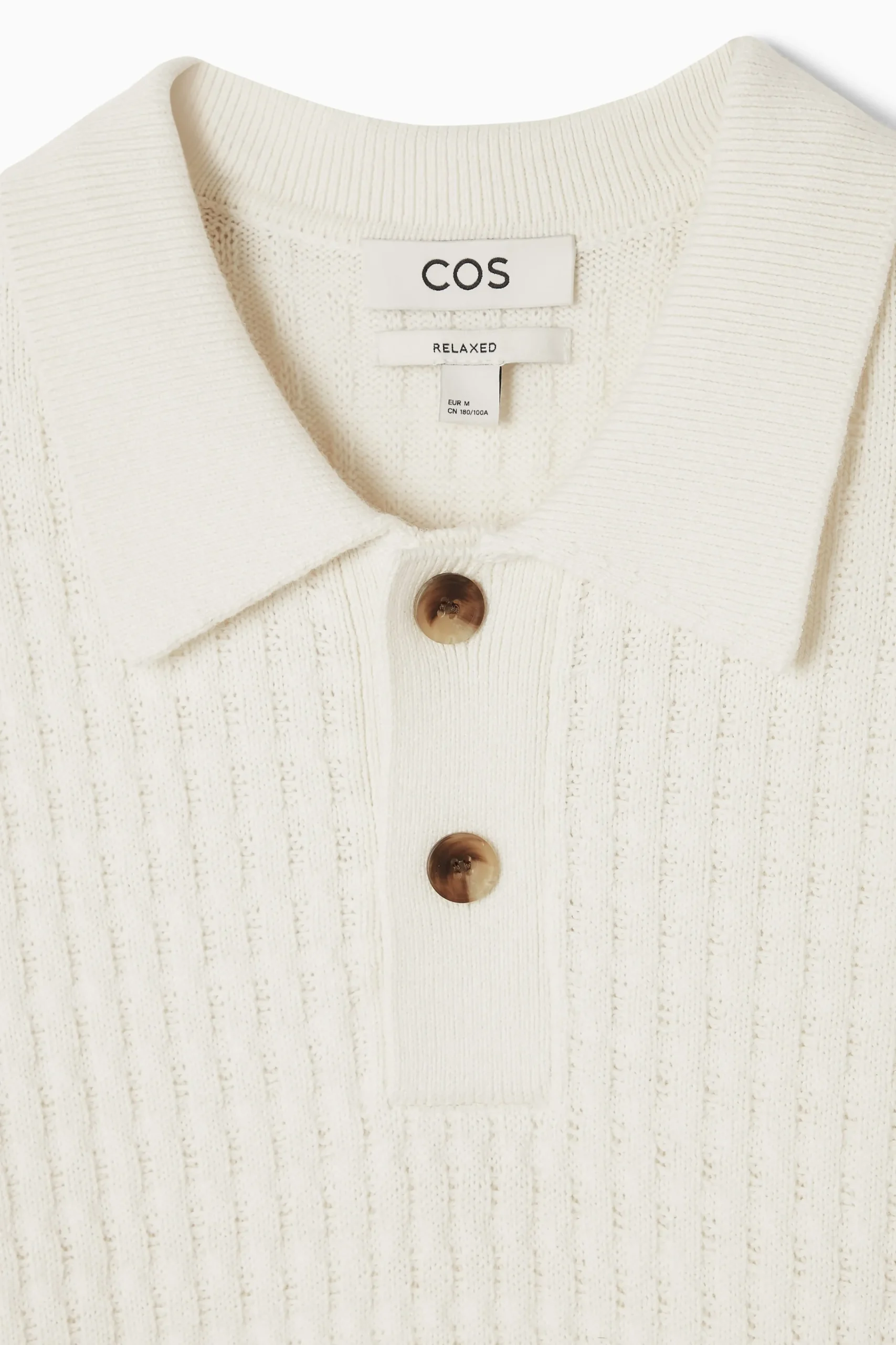 Herren COS Poloshirts | Strickmode*STRUKTURIERTES POLOSHIRT AUS STRICK