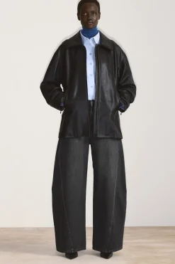 Damen COS Mäntel & Jacken*TAILLIERTE TRUCKER-JACKE AUS LEDER
