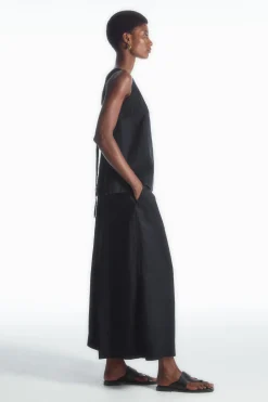 Damen COS Oberteile*TOP AUS LEINEN MIT BINDEDETAIL HINTEN