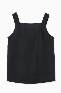 Damen COS Oberteile*TOP AUS LEINEN MIT BINDEDETAIL HINTEN