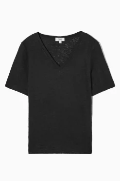 Damen COS T-Shirts | Oberteile*T-SHIRT AUS LEINEN MIT NORMALER PASSFORM