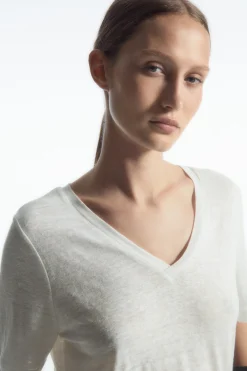 Damen COS T-Shirts | Oberteile*T-SHIRT AUS LEINEN MIT NORMALER PASSFORM