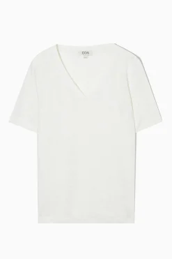 Damen COS T-Shirts | Oberteile*T-SHIRT AUS LEINEN MIT NORMALER PASSFORM