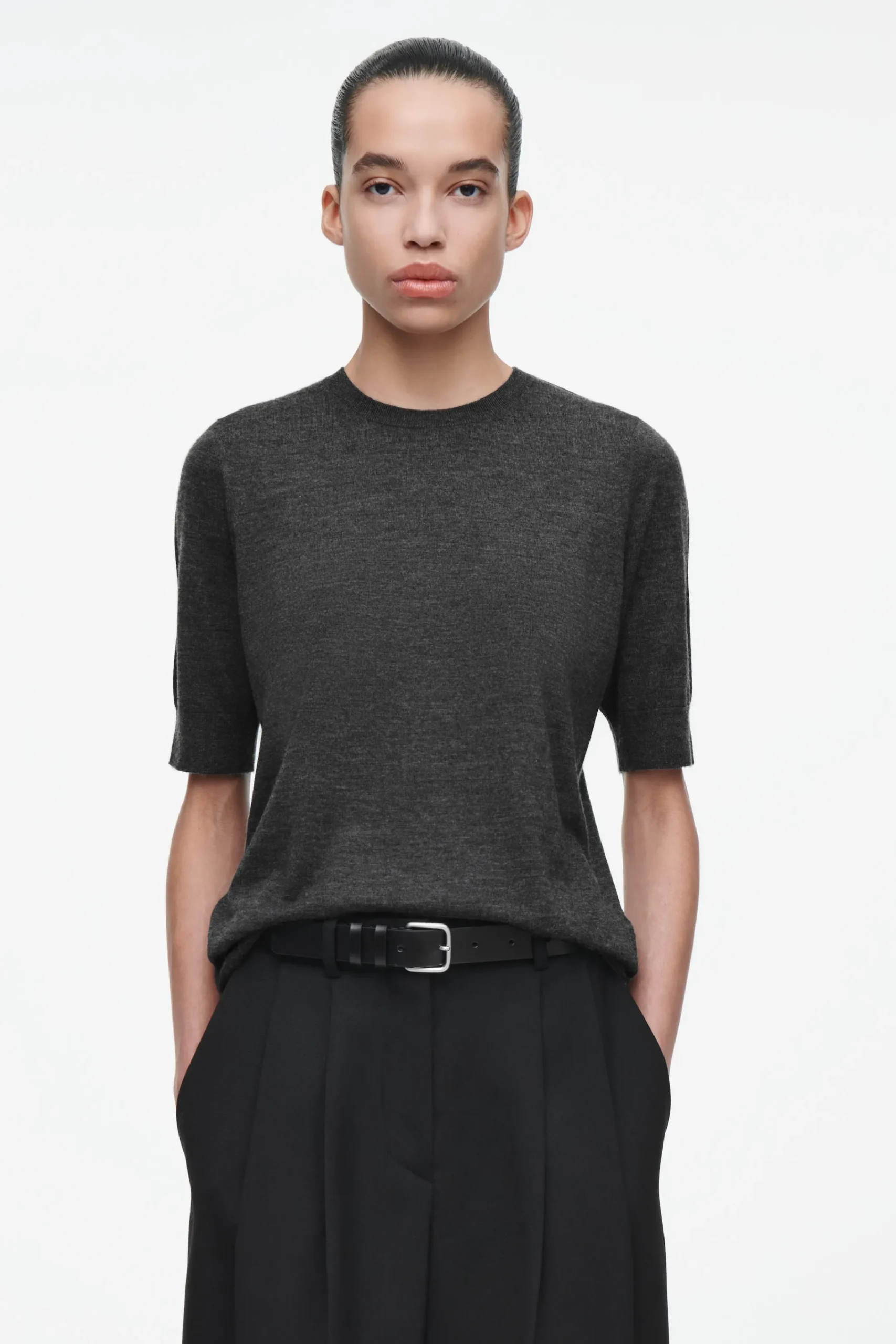 Damen COS Oberteile | Kaschmir*T-SHIRT AUS REINEM KASCHMIR