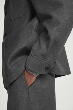 Herren COS Anzüge | Mäntel & Jacken*UNSTRUKTURIERTER BLAZER AUS MERINOWOLL-MIX