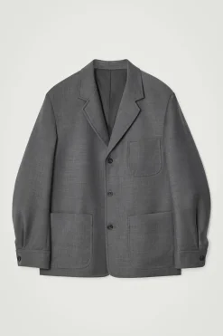 Herren COS Anzüge | Mäntel & Jacken*UNSTRUKTURIERTER BLAZER AUS MERINOWOLL-MIX