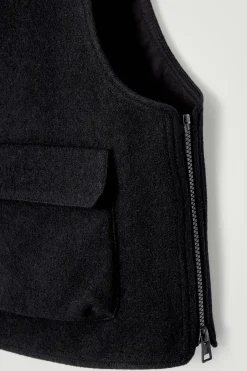 Herren COS Mützen, Schals & Handschuhe | Mäntel & Jacken*UTILITY-WESTE AUS WOLL-MIX