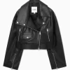 Damen COS Mäntel & Jacken*VERKÜRZTE OVERSIZED-BIKERJACKE AUS LEDER