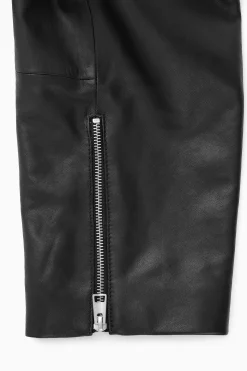 Damen COS Mäntel & Jacken*VERKÜRZTE OVERSIZED-BIKERJACKE AUS LEDER