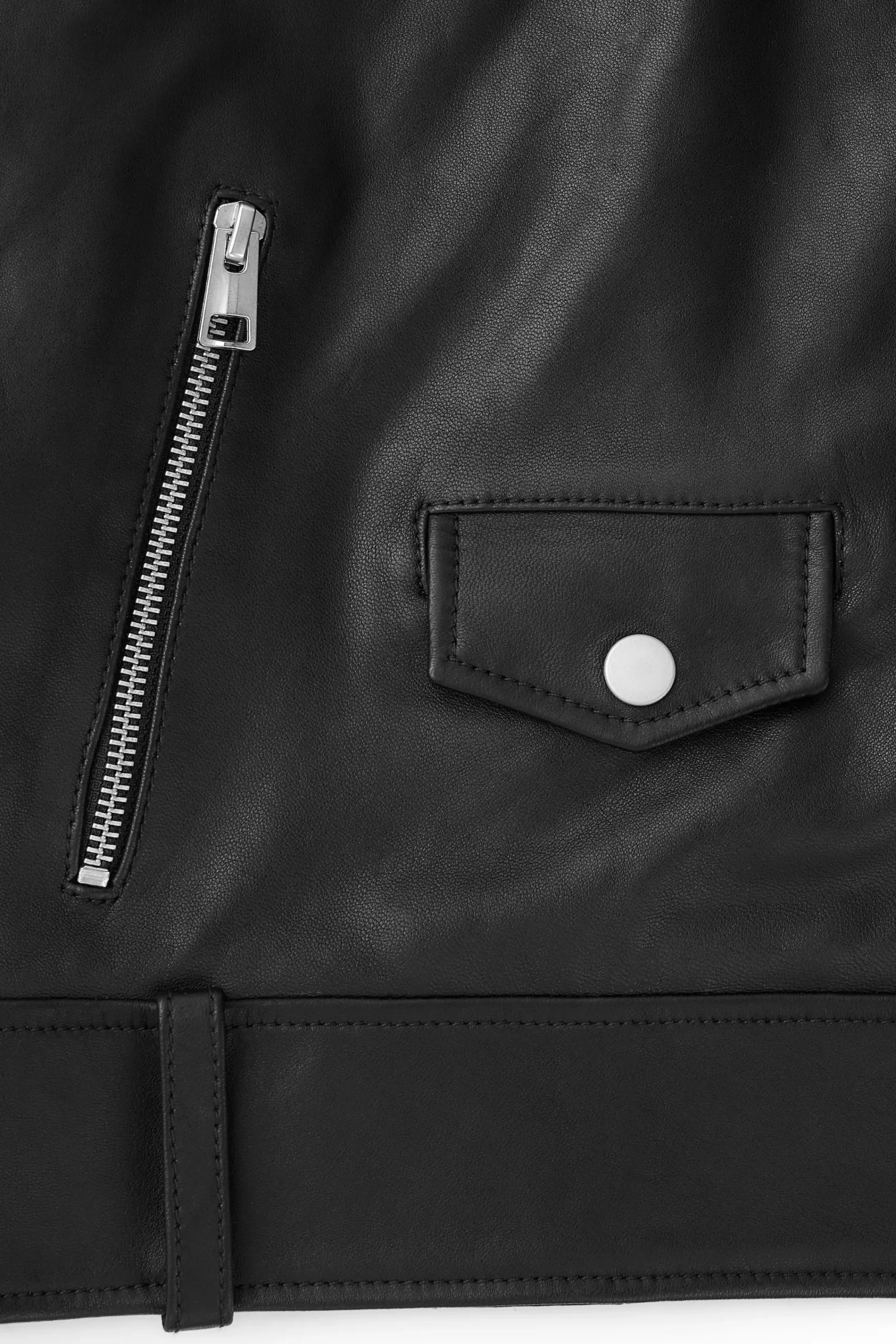 Damen COS Mäntel & Jacken*VERKÜRZTE OVERSIZED-BIKERJACKE AUS LEDER