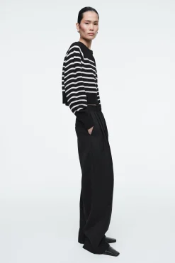 Damen COS Strickmode*VERKÜRZTE STRICKJACKE AUS WOLLE