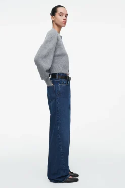 Damen COS Strickmode*VERKÜRZTE STRICKJACKE AUS WOLLE