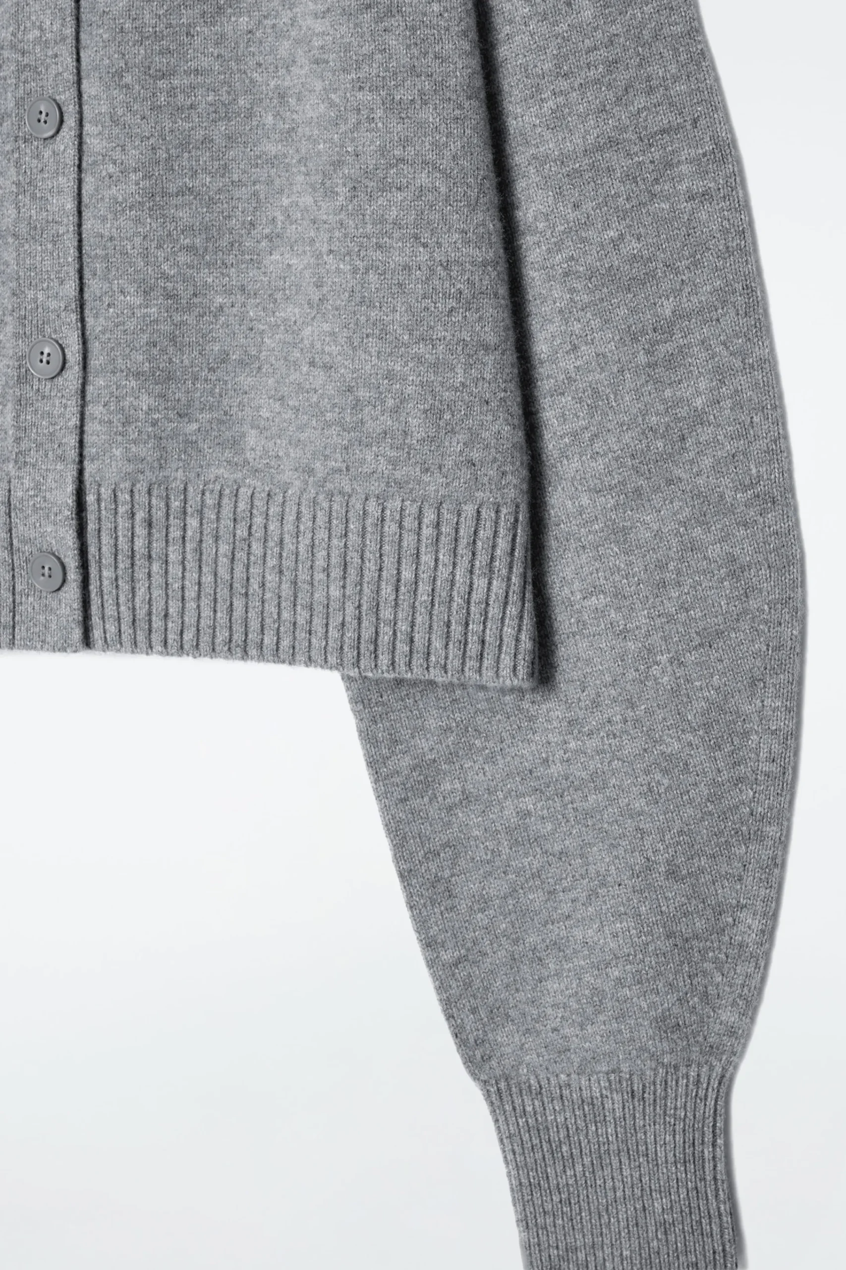 Damen COS Strickmode*VERKÜRZTE STRICKJACKE AUS WOLLE