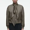 Damen COS Mäntel & Jacken*WATTIERTE BOMBERJACKE AUS SEIDE MIT SCHALDETAIL