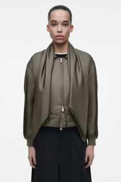 Damen COS Mäntel & Jacken*WATTIERTE BOMBERJACKE AUS SEIDE MIT SCHALDETAIL