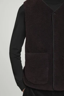 Herren COS Mützen, Schals & Handschuhe | Mäntel & Jacken*WENDBARE WESTE AUS KUNSTLAMMFELL