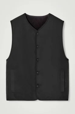 Herren COS Mützen, Schals & Handschuhe | Mäntel & Jacken*WENDBARE WESTE AUS KUNSTLAMMFELL