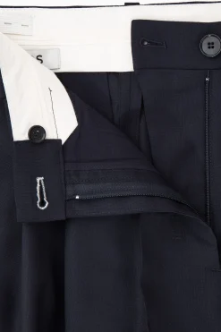 Damen COS Hosen*WOLLHOSE MIT BARREL-BEIN UND NORMALER PASSFORM