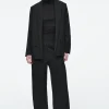 Damen COS Hosen*WOLLHOSE MIT GERADEM BEIN UND ELASTISCHEM BUND