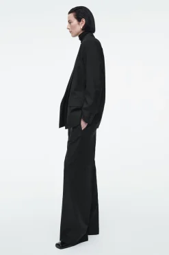 Damen COS Hosen*WOLLHOSE MIT GERADEM BEIN UND ELASTISCHEM BUND