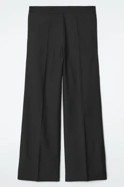 Damen COS Hosen*WOLLHOSE MIT GERADEM BEIN UND ELASTISCHEM BUND