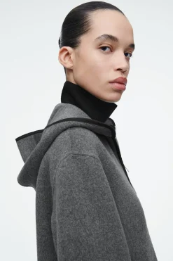 Damen COS Mäntel & Jacken*WOLLJACKE AUS DOUBLEFACE-MATERIAL MIT KAPUZE