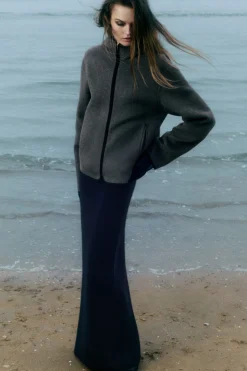 Damen COS Mäntel & Jacken*WOLLJACKE AUS DOUBLEFACE-MATERIAL MIT KAPUZE